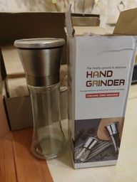 Млинок для спецій перцю сільничка для солі VMHouse набір 2 х 200 мл перцемолки ручний млин перечниця 2 шт сріблястий (0127-0022) фото від покупців 3