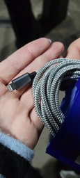 Кабель шнур провод шнурок для зарядки телефона смартфона GDragon Tech Usb Type-C 2м 120W 6A 480 Мбит/с для быстрой зарядки телефона смартфона передачи данных нейлоновая оплётка алюминиевый штекер юсб тайп си Серый 10_1_2m_1 фото от покупателей 1