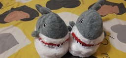 Домашние Тапочки Игрушки Кигуруми Kigurumi Акула Мягкие Теплые Для Девочки Серый 35-41 (Д753013)