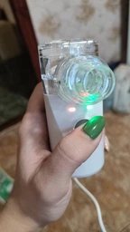 Ингалятор небулайзер ультразвуковой для детей и взрослых FRABUS Mesh Nebulizer YM-252 100 KHZ портативный сірий-білий