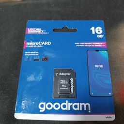 Карта памяти Goodram microSDHC 16GB UHS-I class 10 + adapter (M1AA-0160R12)