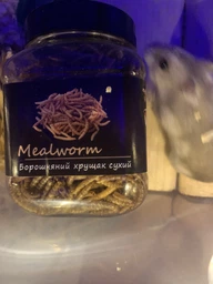 Борошняний хрущак сухий натуральний Буся Mealworm. Пакет 20г фото від покупців 6