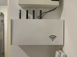 Полка для роутера Wi-Fi коробка 40*20*10 см Белая фото от покупателей 7
