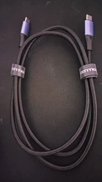 Кабель Vention USB 4.0 Type-C M-M, 1.0 м 240W (50V/5A) 8K60Hz Thunderbolt 4 Gray Aluminum Alloy (TAVHF) фото від покупців 2