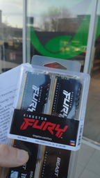 Оперативна пам’ять Kingston Fury DDR4-3200 16384MB PC4-25600 (Kit of 2x8192) Beast Black (KF432C16BBK2/16) фото від покупців 10