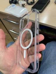 Чохол для iPhone 16 Pro з Magsafe Rock Crystal Series Прозорий фото від покупців 4