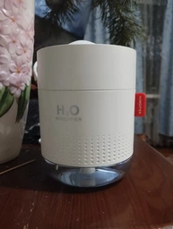 Ультразвуковий безшумний портативний міні зволожувач повітря нічник Car Humidifier H2O 500 мл Білий фото от покупателей 1