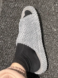Женские домашние тапочки утепленные меховые с открытым носком FX shoes Доріс 7213 38 24 см Серые (2820000018564) фото от покупателей 1
