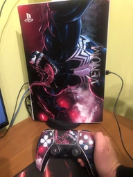 Виниловая наклейка для Sony PlayStation PS5 Venom Spider 360