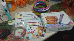 3D-ручка MyRiwell 2 RP100B Yellow з Набором Еко Пластика PLA (189 метрів) 12 різних кольорів та Трафаретами фото від покупців 2