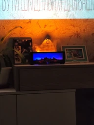 Аромадиффузор увлажнитель воздуха Камин с имитацией пламени с подсветкой RGB и пультом управления черный фото от покупателей 15