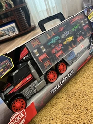 Игровой набор Трейлер автоперевозчик с ручкой, Dickie Toys, 3749023