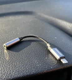 Кабель AUX Mini-jack 3.5 mm to Lightning Essager для iPhone / iPad Перехідник адаптер Аукс на лайтнінг для навушників 3.5 мм Black-Grey фото від покупців 4