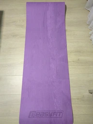 Професійний спортивний нековзний килимок каремат для йоги та фітнесу EasyFit PER Premium Mat EF-1930-1-B 183х61х0.8 см салатовий фото від покупців 7