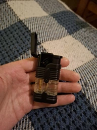 Потрійна турбо-запальничка з можливістю заправки бутаном Triple Torch Lighter (чорна) фото від покупців 2