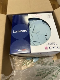 Столовый сервиз Luminarc Diwali на 6 человек синий 18 предметов (0883314976069)