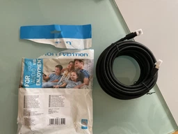 Патч-корд Vention CAT 8 SFTP RJ-45 40 Гбіт/с 2000 МГц 1 м бавовняне обплетення Чорний (IKOBF) фото від покупців 1