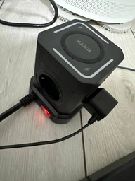 Универсальный сетевой удлинитель RZTK Power Hub Wireless 15W + 3 USB-A + USB-С (PD20W) Black 2 м фото от покупателей 1