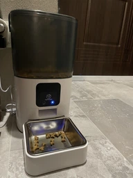 Автоматическая кормушка для кошек и собак Papifeed 6L, смарт кормушка c WIFI, Белый (024N-WHITE) фото от покупателей 7