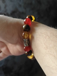 Браслет Darsana из сердолика, граната, тигрового глаза, цитрина Лев