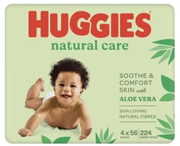 Вологі серветки дитячі Huggies Natural CARE 56 шт (5029053550152) фото від покупців 12