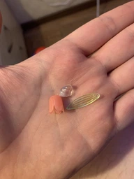 Нічник Нескінченні тюльпани в кубі 3D LED збири сам рожевий 10 см фото від покупців 6