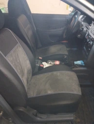 Авто чехлы TOYOTA Avensis 2003>2008 mk II T250 Pok-ter Exclusive екокожа с красной вставкой алькантары фото от покупателей 5