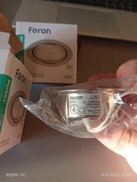 Світлодіодний меблевий світильник Feron LN7 вбудований 3W 4000K хром