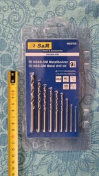 Набор сверл по металлу S&R Meister (108809090) 9шт