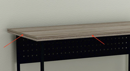 Компьютерный стол Ferrum-decor Майк 75x120x70 черный ДСП Дуб Сан-Марино 32мм