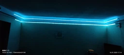 Розумна світлодіодна LED стрічка гірлянда Smart RGB 5050 з Bluetooth додатком + пульт. Комплект 5 метрів водостійкий працює від USB і Powerbank (Павербанка) чорна фото від покупців 1