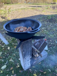 Казан Maysternya 8 л, Ø 34см чугунный WOK с крышкой-сковородой. Вес 9,79кг (Т405СР) фото от покупателей 3