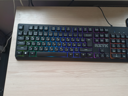 Клавиатура проводная RZTK Membrana RGB USB Black фото от покупателей 15