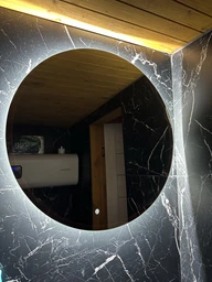 Зеркало L Ванкувер с LED подсветкой (400х400)