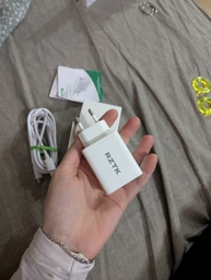 Зарядное устройство RZTK GaN2 65W + кабель USB-C 100W, USB-C (PD3.0) USB-A (QC4.0) White фото от покупателей 13