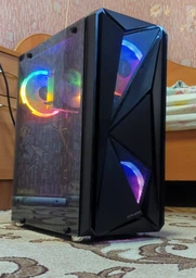 Корпус 1stPlayer F4-3R1 Color LED Black 500W