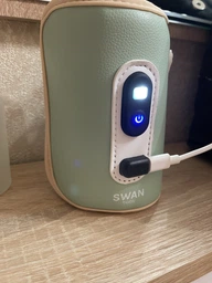 Нагрівач пляшечок портативний Swan Baby 2.0 підігрівач + адаптер 5V/2A для новонароджених термос для підігріву дитячої суміші від павербанку електричні підігрівачі для малюків зелений фото від покупців 2