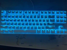 Клавиатура проводная Hator Rockfall 2 Mecha TKL Orange USB Black (HTK-520)
