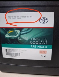 Охлаждающая жидкость Toyota Super Long Life Coolant -37°C розовый 5 л (08889-80072) фото от покупателей 2