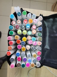 Двосторонні маркери для малювання та скетчингу Touch Multicolor набір на спиртовій основі 40 штук фото від покупців 16