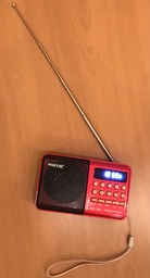 Радиоприемник цифровой с аккумулятором и ремешком Радио FM LED-дисплей MP3-плеер USB-рекордер RED фото от покупателей 9