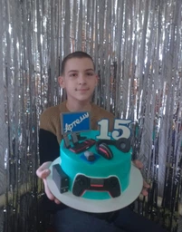 Шторка завісу з дощику для фотозоны, 2х1 м, колір - срібло