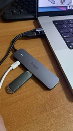 Перехідник HOCO HB28 Multi-function 6in1 (Type-C to HDTV+USB3.0+USB2.0+SD+TF+PD) (Metal gray) (166522) фото від покупців 7