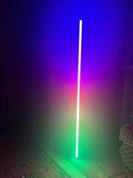 Напольная угловая светодиодная RGB LED лампа - торшер для спальни 1.2 м