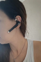 Блютуз гарнітура бездротова навушник з шумозаглушенням для водія bluetooth 5.3 для телефону комп'ютера пк black + зарядний кейс фото від покупців 2