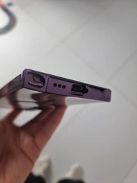 Чохол ударостійкий Wave Metal Color Case with MagSafe + лінзи на камеру для Samsung Galaxy S22 Ultra Deep Purple фото від покупців 2