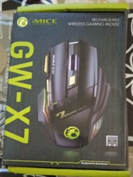 Беспроводная игровая мышка iMice X7 5500dpi тихая с выступами RGB Red (358227) фото от покупателей 3