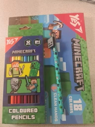 Ручка гелева YES пиши-стирай Minecraft 0,5 мм, синя 420378