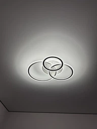 Люстра світлодіодна стельова LUMINARIA SONNE 90W 4R 590/525 BLACK 220V IP20, LED світильник з пультом ДУ