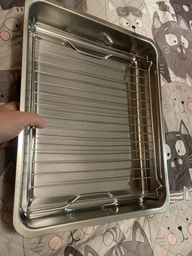 Форма для печі з ґратами IKEA кінсіс нержавіюча сталь, 40x32 см 100.990.53 фото від покупців 4